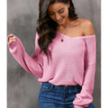 Threaded Long Sleeve Women's Slim Fit Sweater