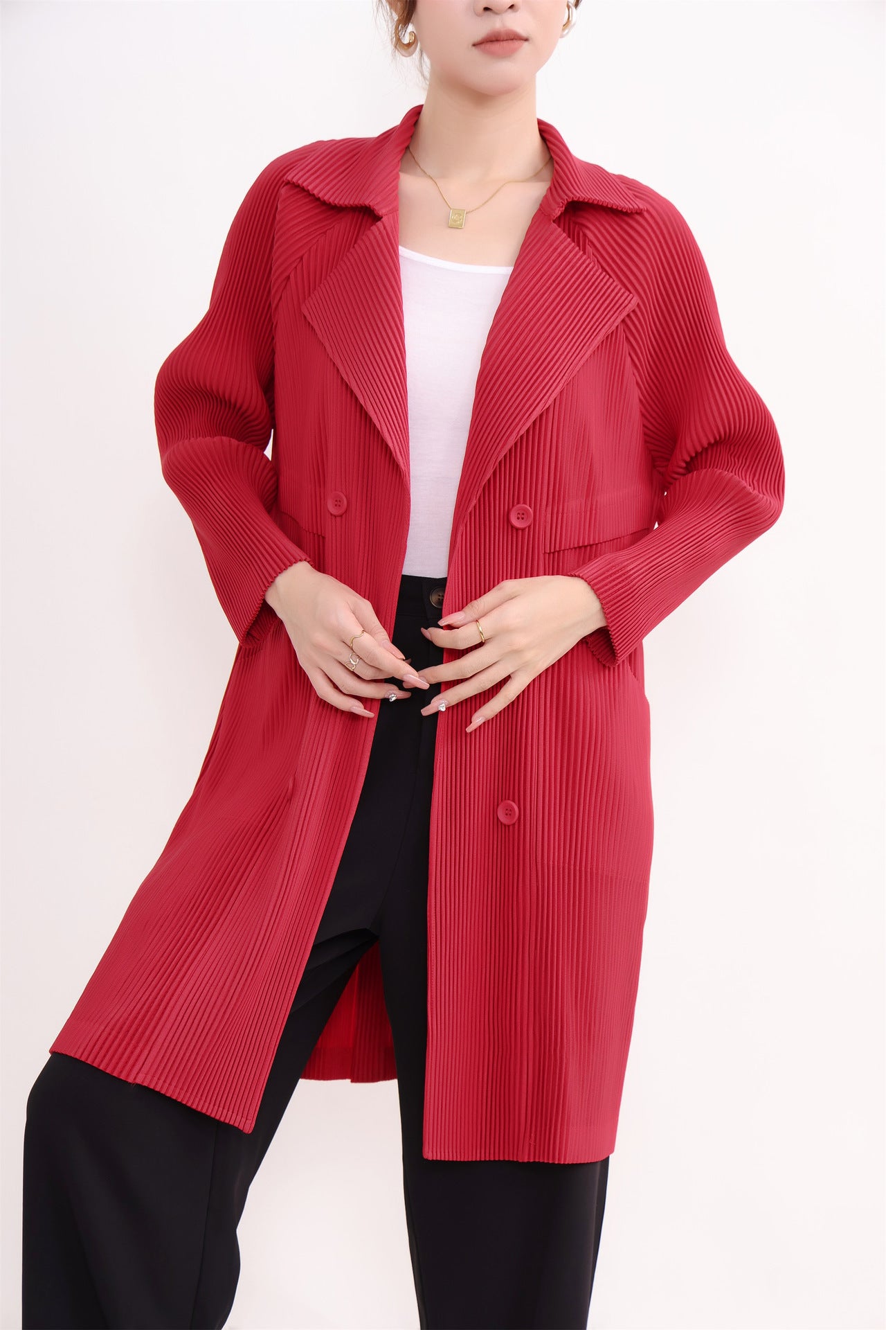 Women's Commuter Solid Color Suit Coat