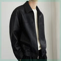 Men's New Motorcycle Clothing Leather Coat