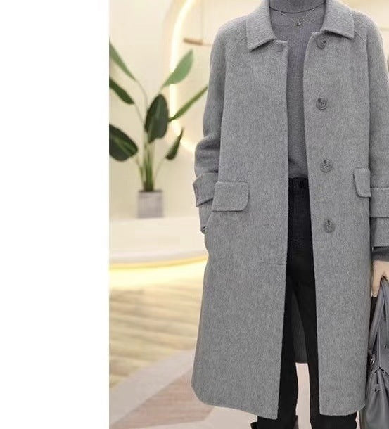 Women's Single-sided Woolen Coat