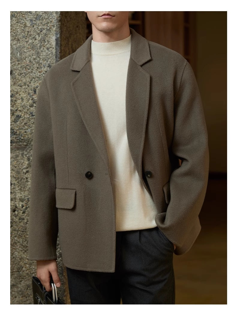 Men's Double-sided Woolen Coat