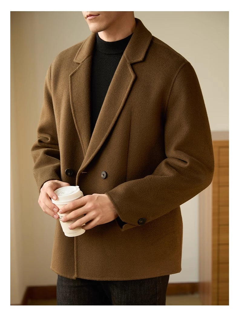 Men's Double-sided Woolen Coat