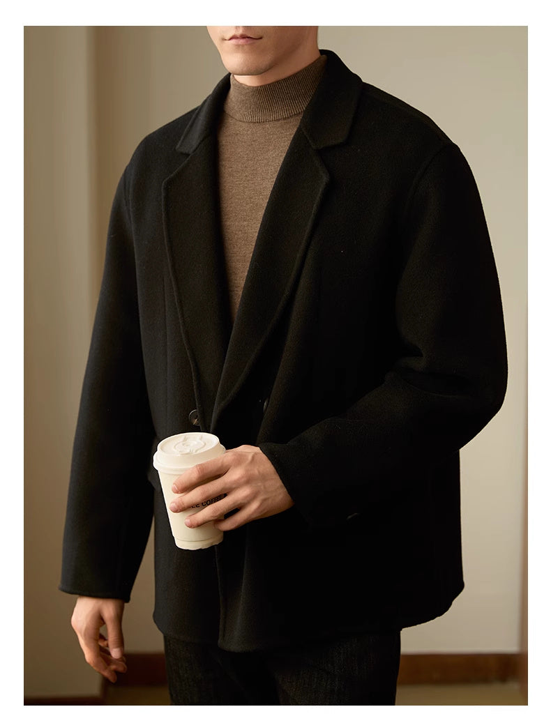 Men's Double-sided Woolen Coat