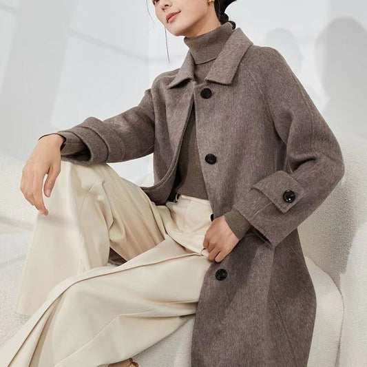 Women's Single-sided Woolen Coat