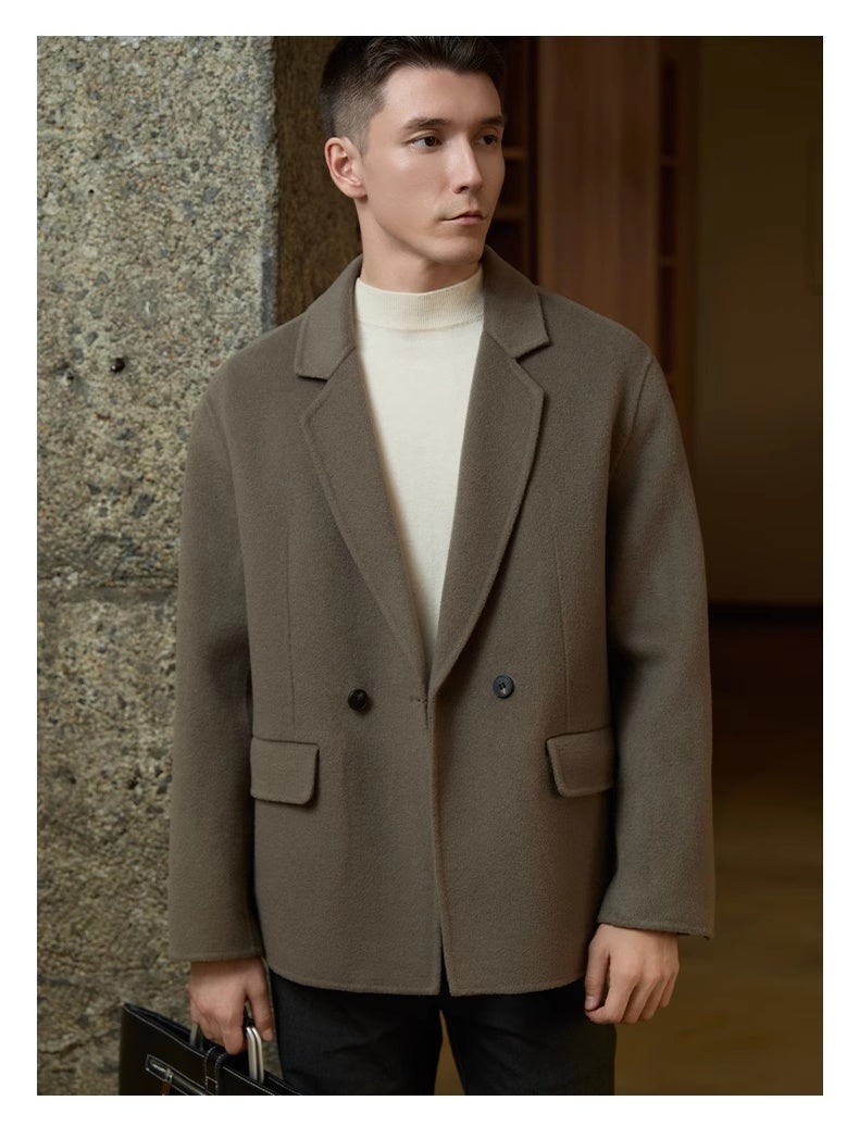 Men's Double-sided Woolen Coat