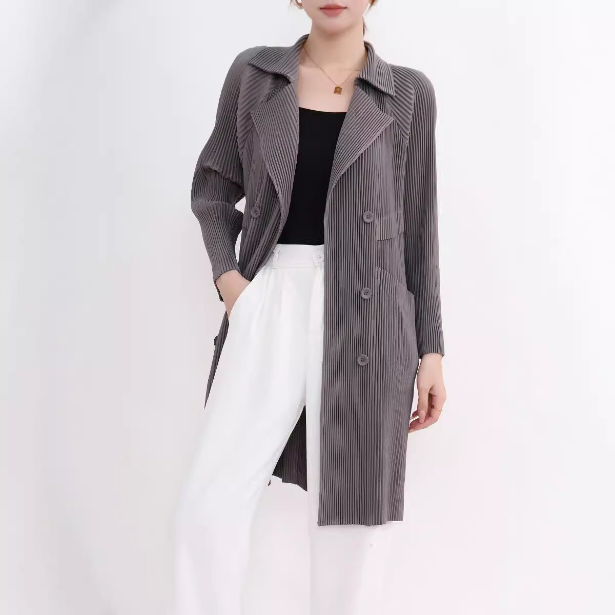 Women's Commuter Solid Color Suit Coat