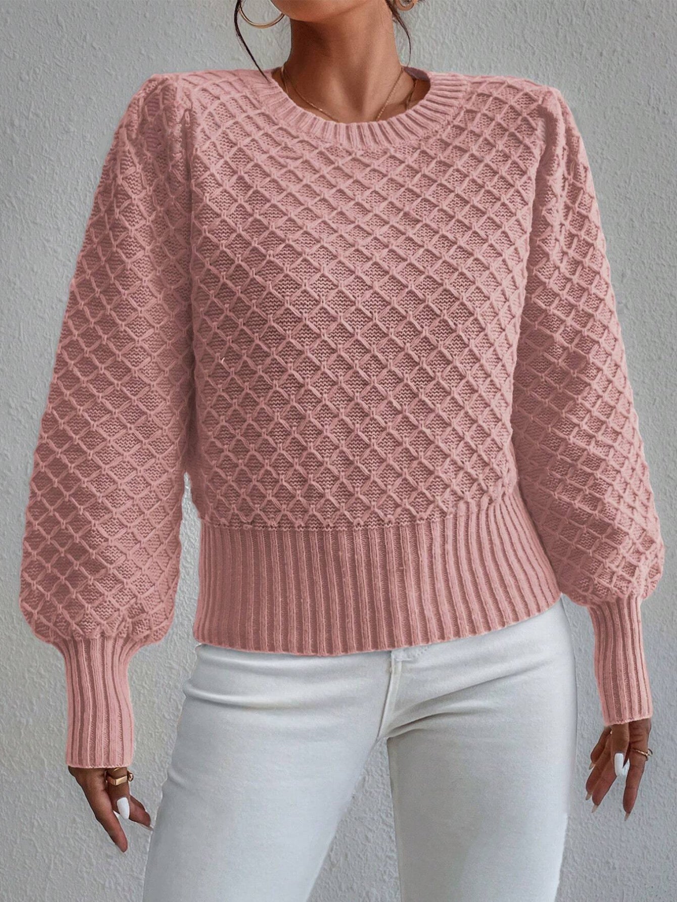 Round Neck Long Sleeve Sweater