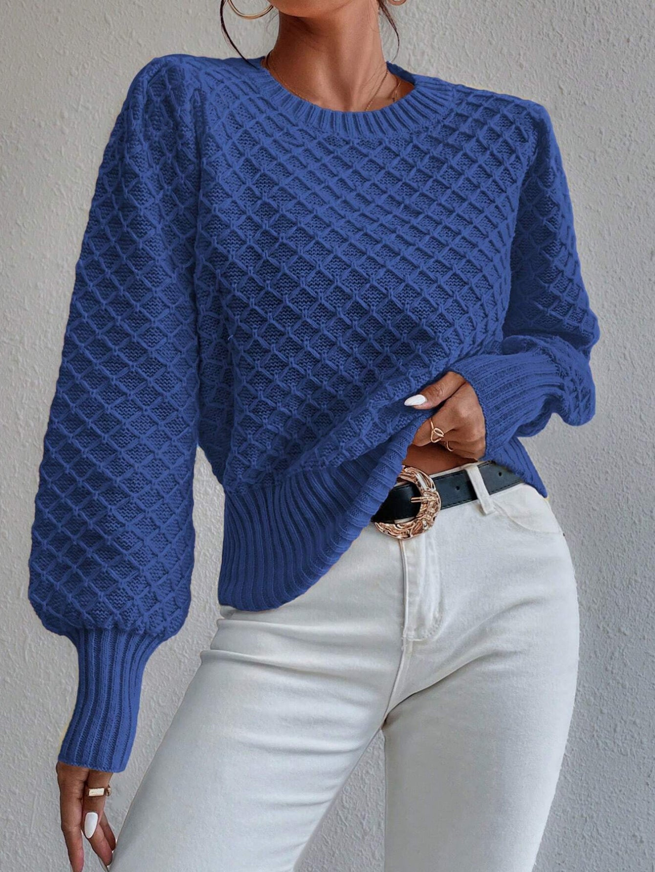 Round Neck Long Sleeve Sweater