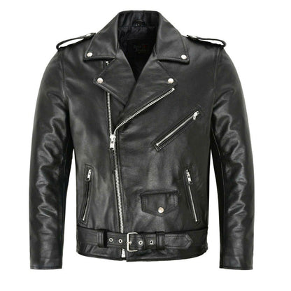 Men's Popular Motorcycle Leather jakect