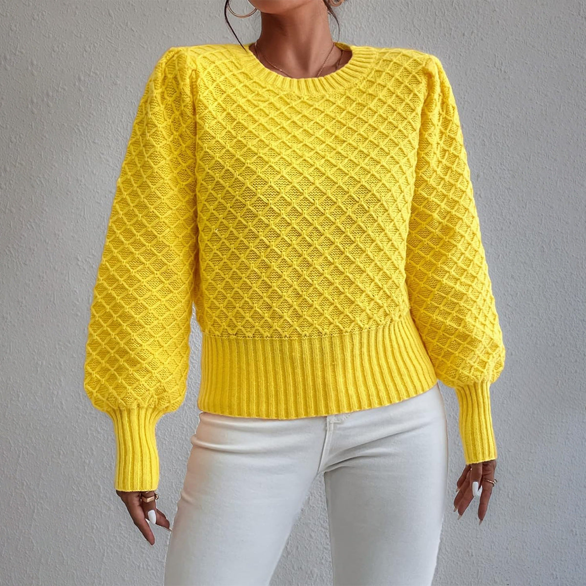 Round Neck Long Sleeve Sweater