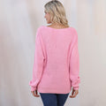 Threaded Long Sleeve Women's Slim Fit Sweater