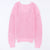 Threaded Long Sleeve Women's Slim Fit Sweater