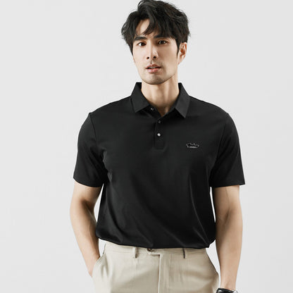 High Elastic Ice Silk polo t-shirt