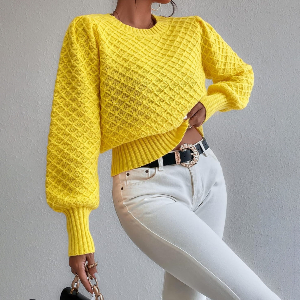 Round Neck Long Sleeve Sweater