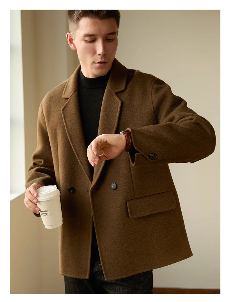 Men's Double-sided Woolen Coat