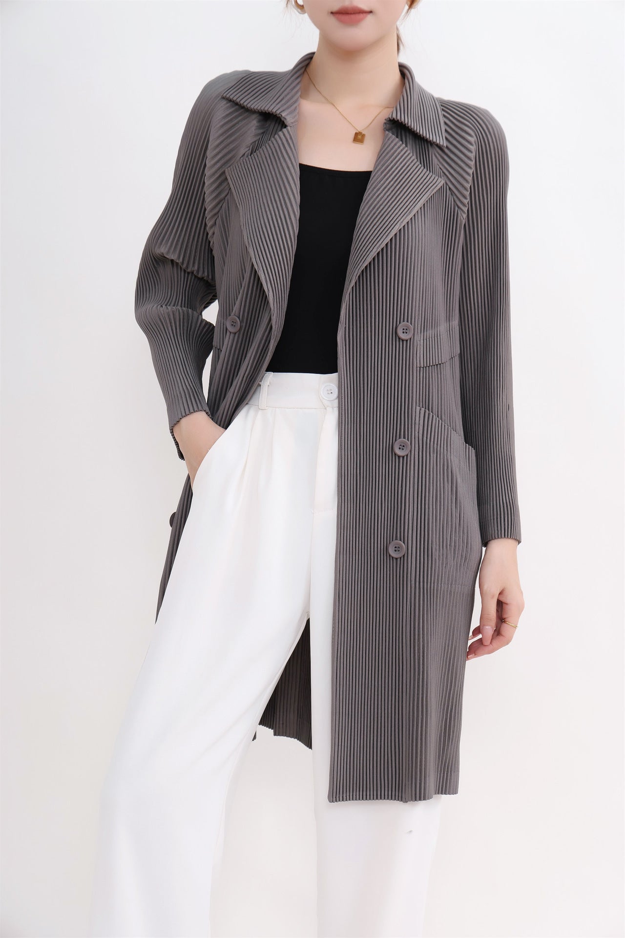 Women's Commuter Solid Color Suit Coat